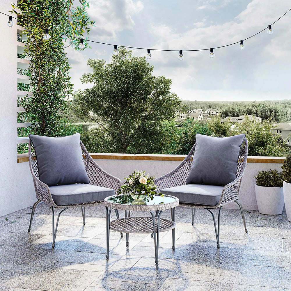 BELLEZE Outdoor Chairs Shelf