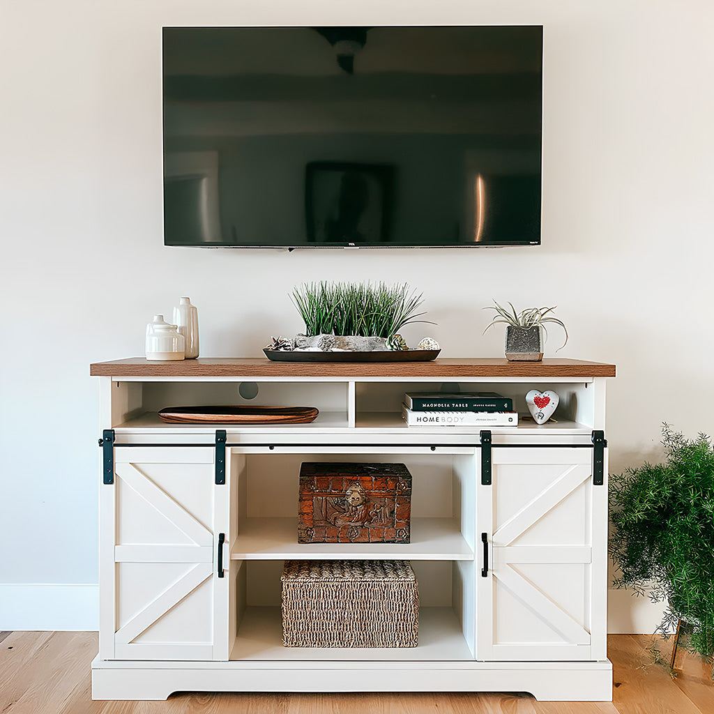 Farmhouse TV Stand Decor Ideas