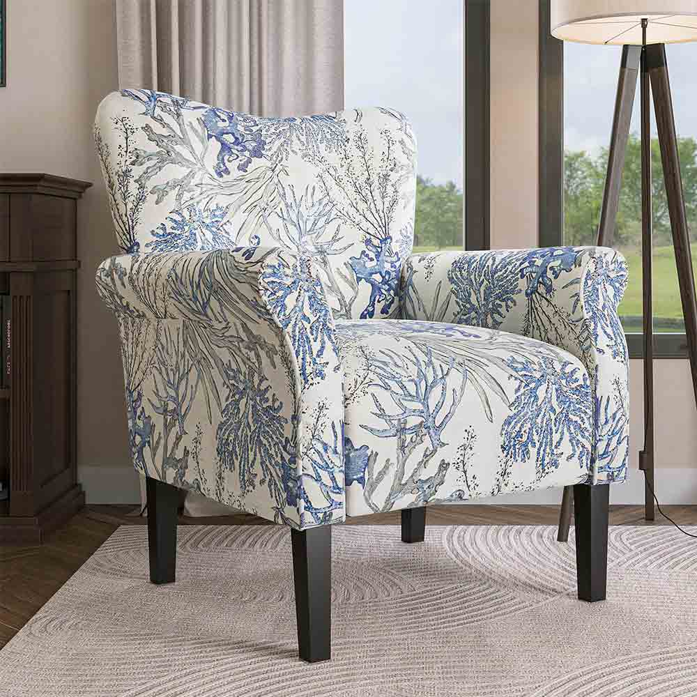 Allston High Back Upholstered Accent Armchair