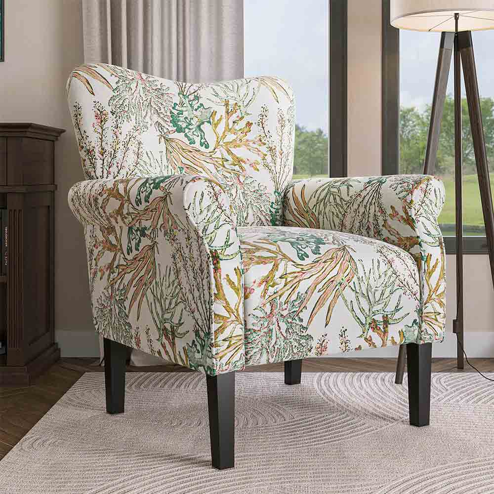Allston High Back Upholstered Accent Armchair