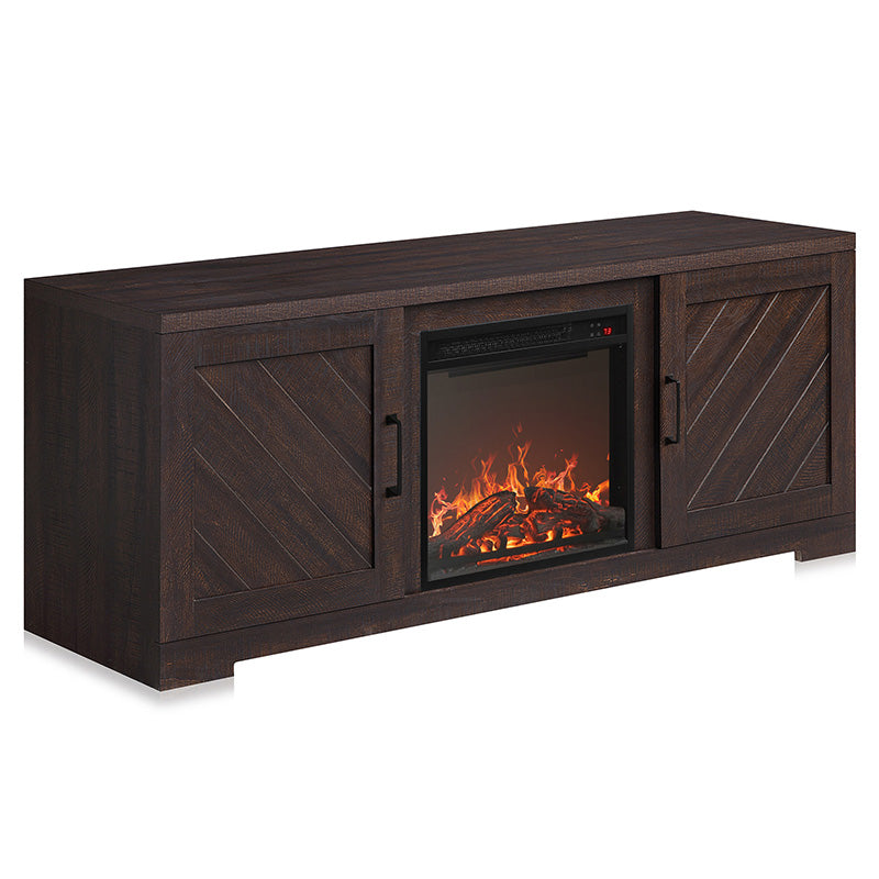 Hilo 58" Rustic Fireplace TV Stand