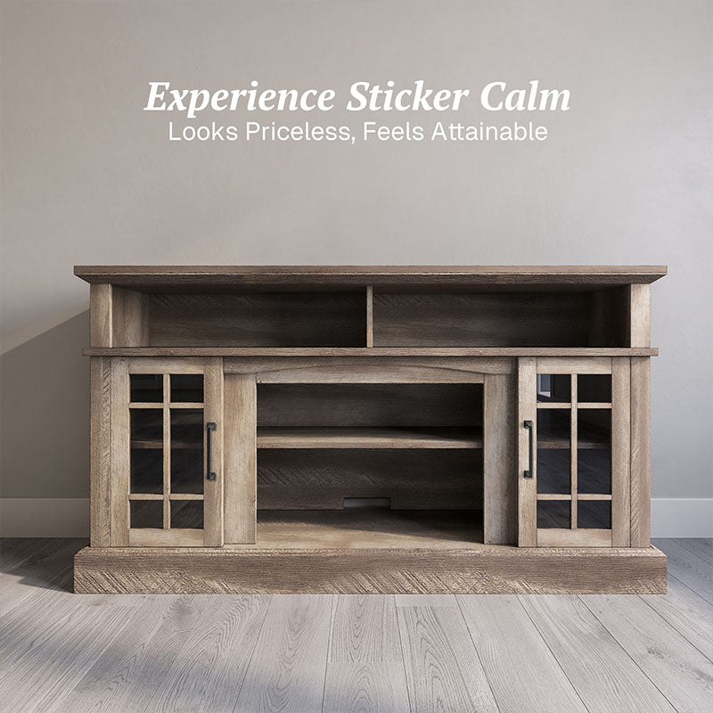Astorga 58" Modern Farmhouse Fireplace TV Stand