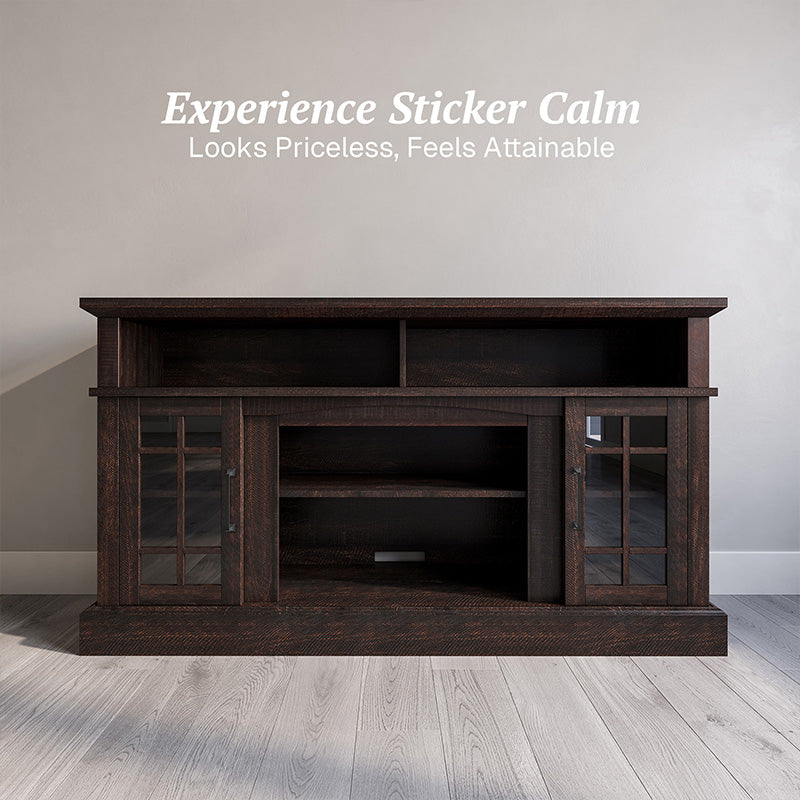 Astorga 58" Modern Farmhouse Fireplace TV Stand