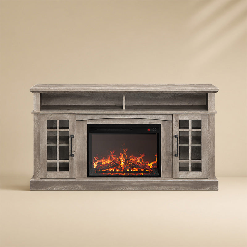 Astorga 58" Modern Farmhouse Fireplace TV Stand