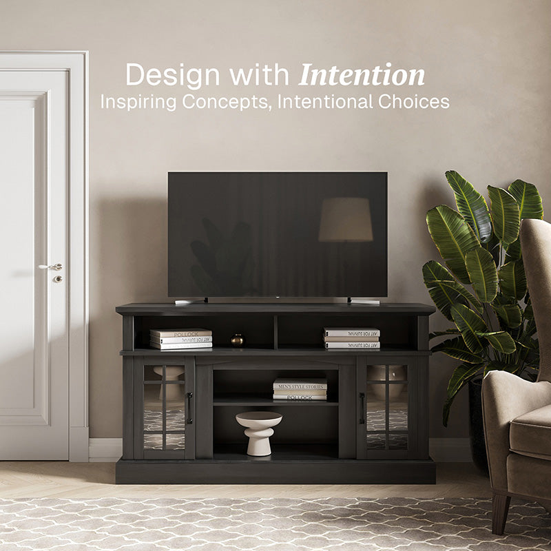 Astorga 58" Modern Farmhouse Fireplace TV Stand
