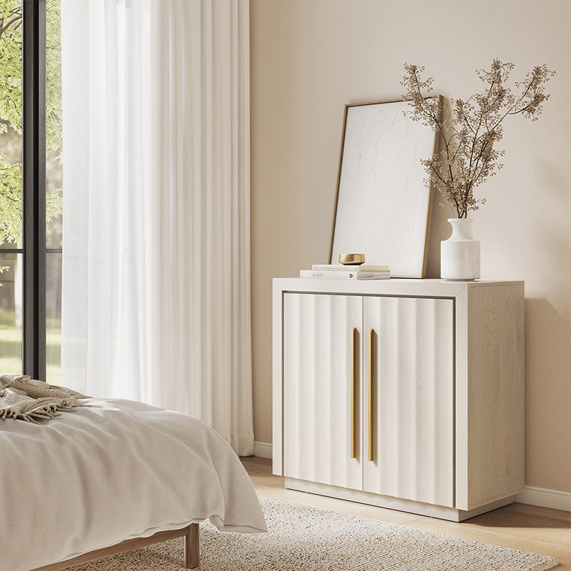 Libra Modern White Small Sideboard (Set of 3)