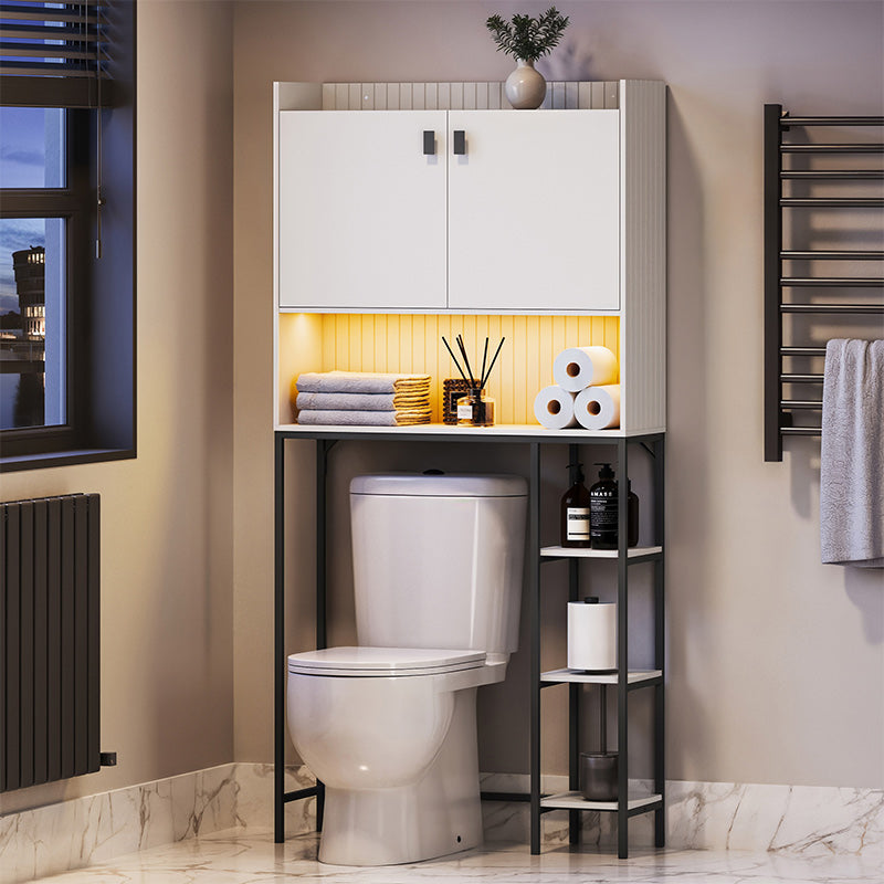64" Tall LED Over-the-Toilet Storage Cabinet