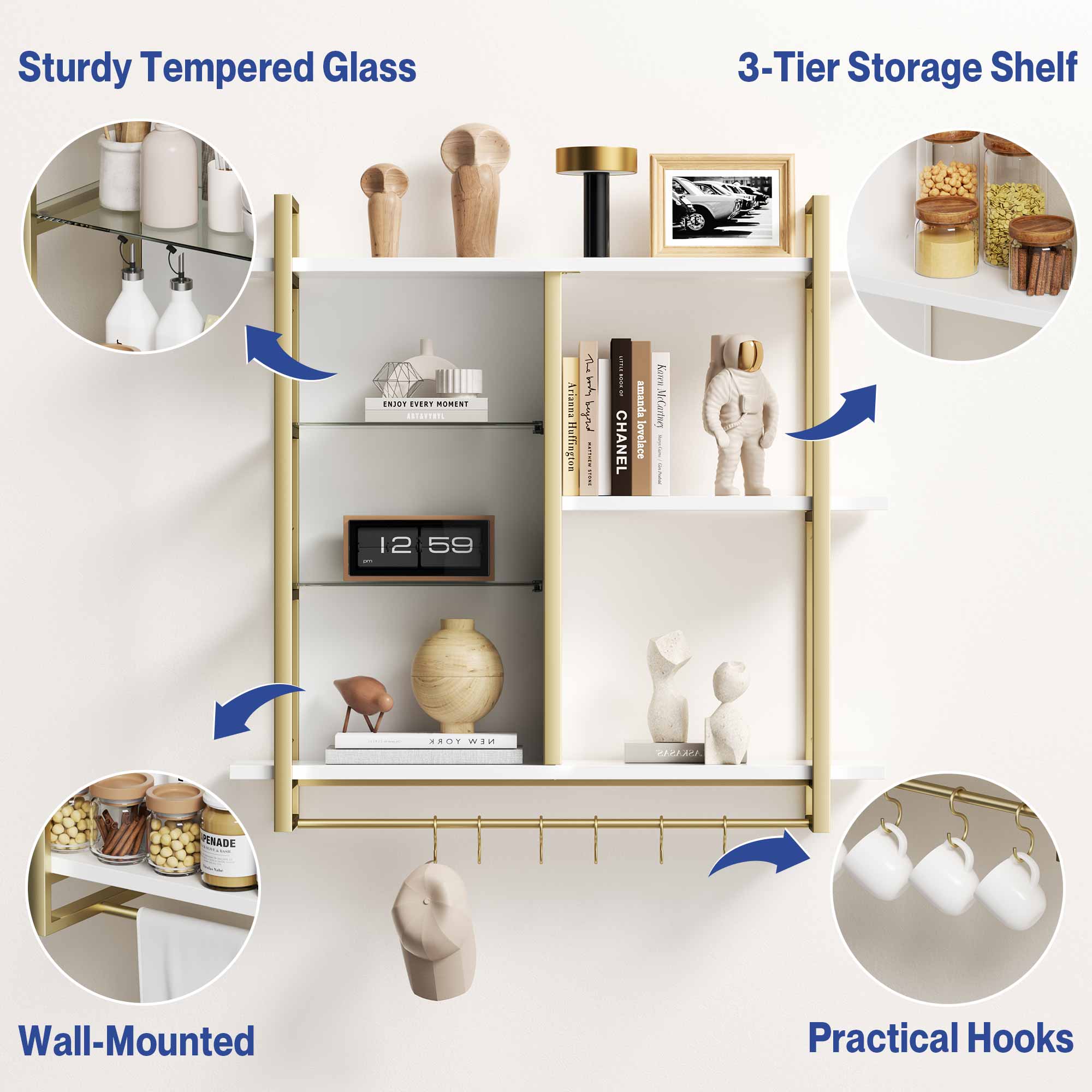 Hadley 41" LED Wall Shelf