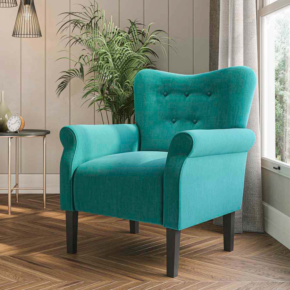 Allston High Back Upholstered Accent Armchair