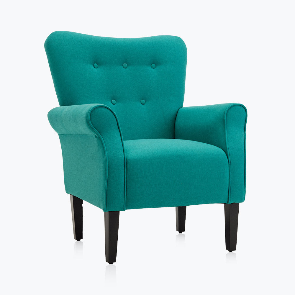 Allston High Back Upholstered Accent Armchair