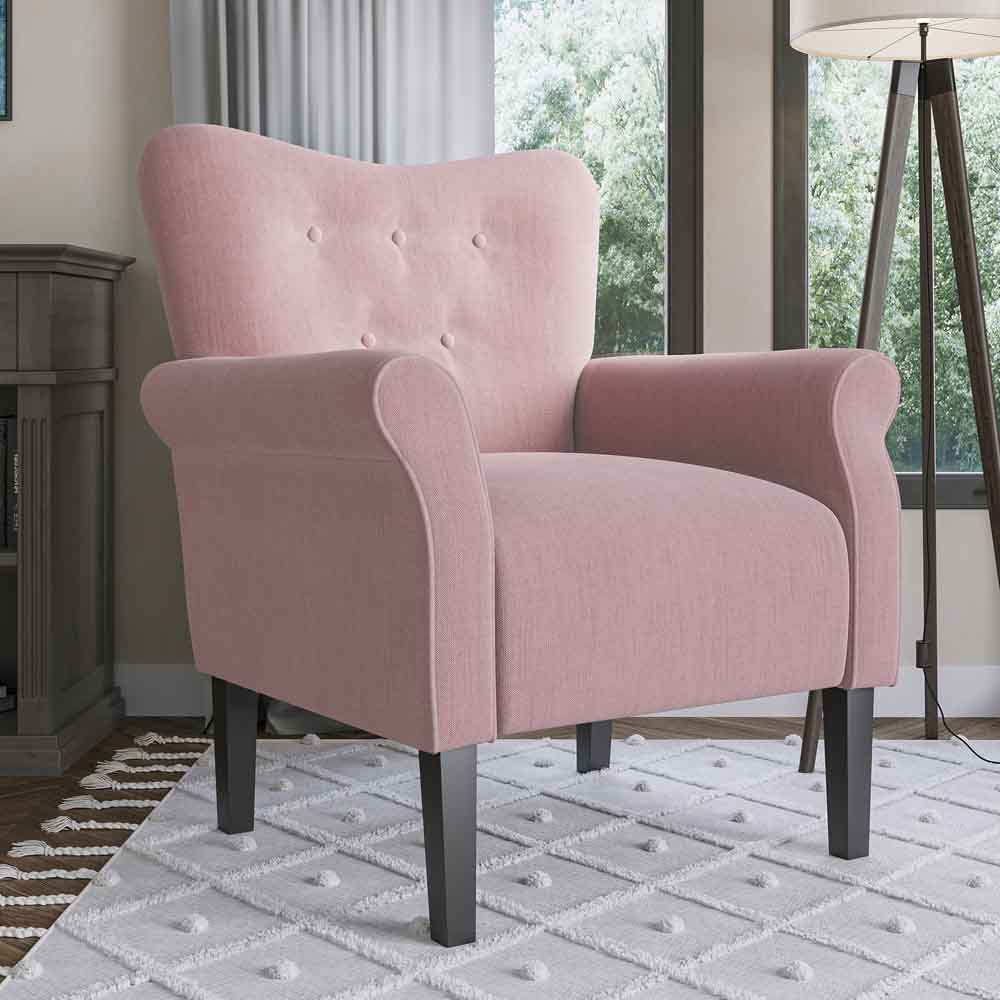 Allston High Back Upholstered Accent Armchair