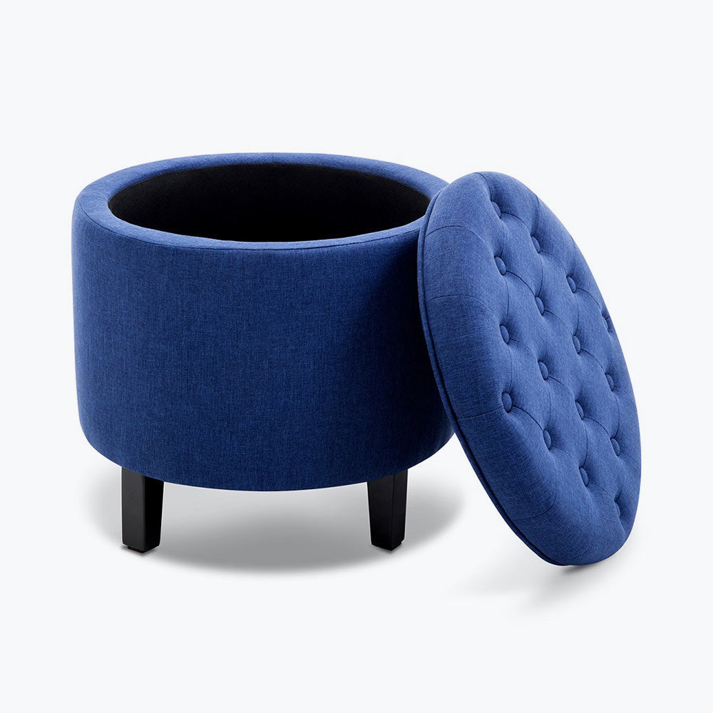 Lexington Round Storage Ottoman