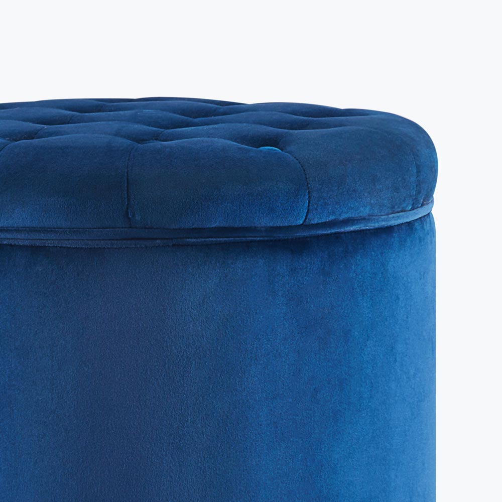 Lexington Round Storage Ottoman