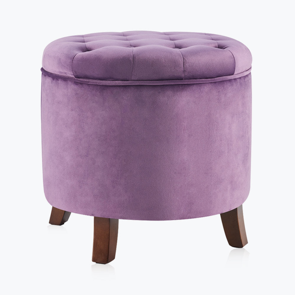 Lexington Round Storage Ottoman