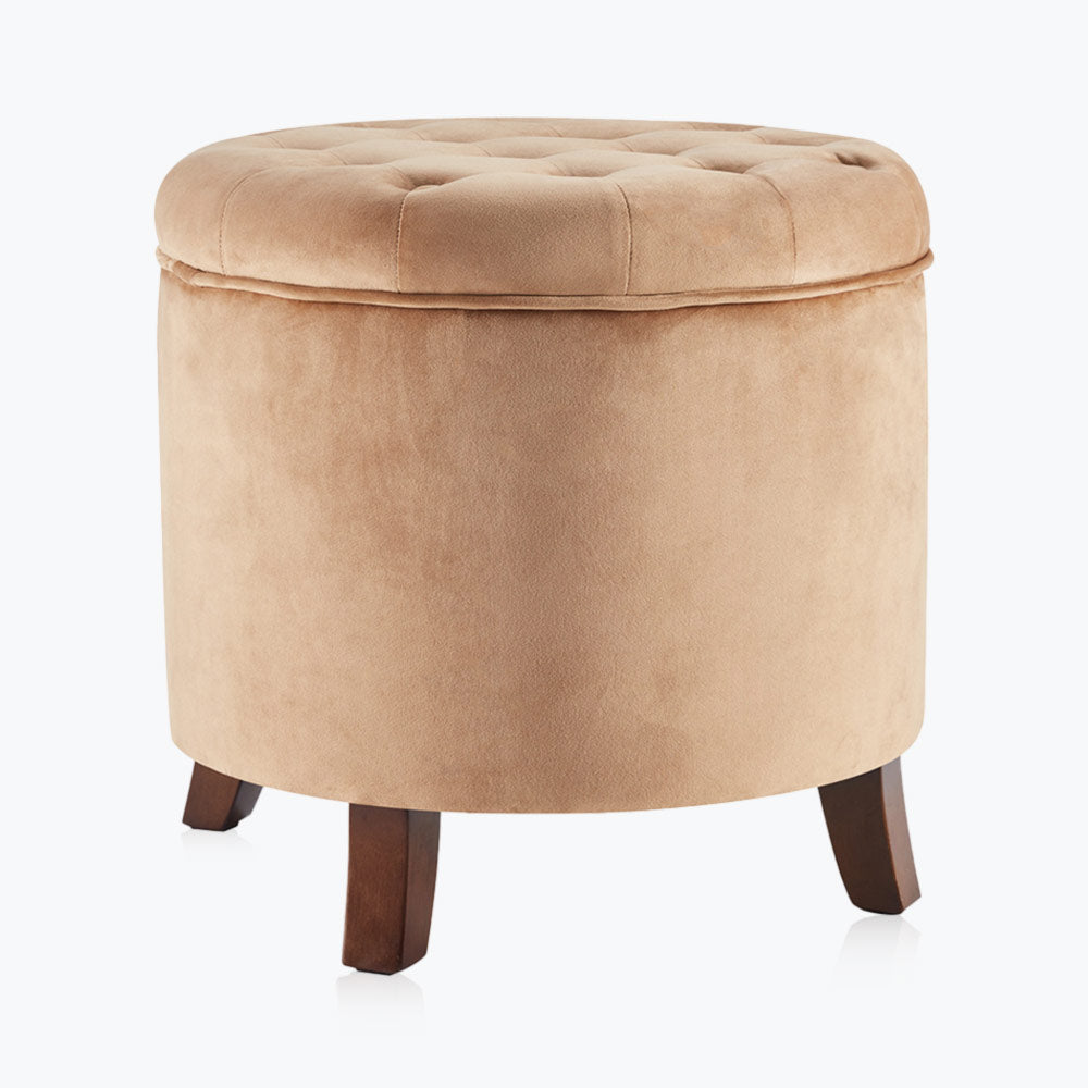 Lexington Round Storage Ottoman