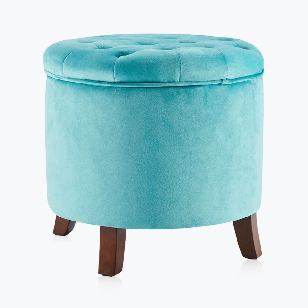 Lexington Round Storage Ottoman