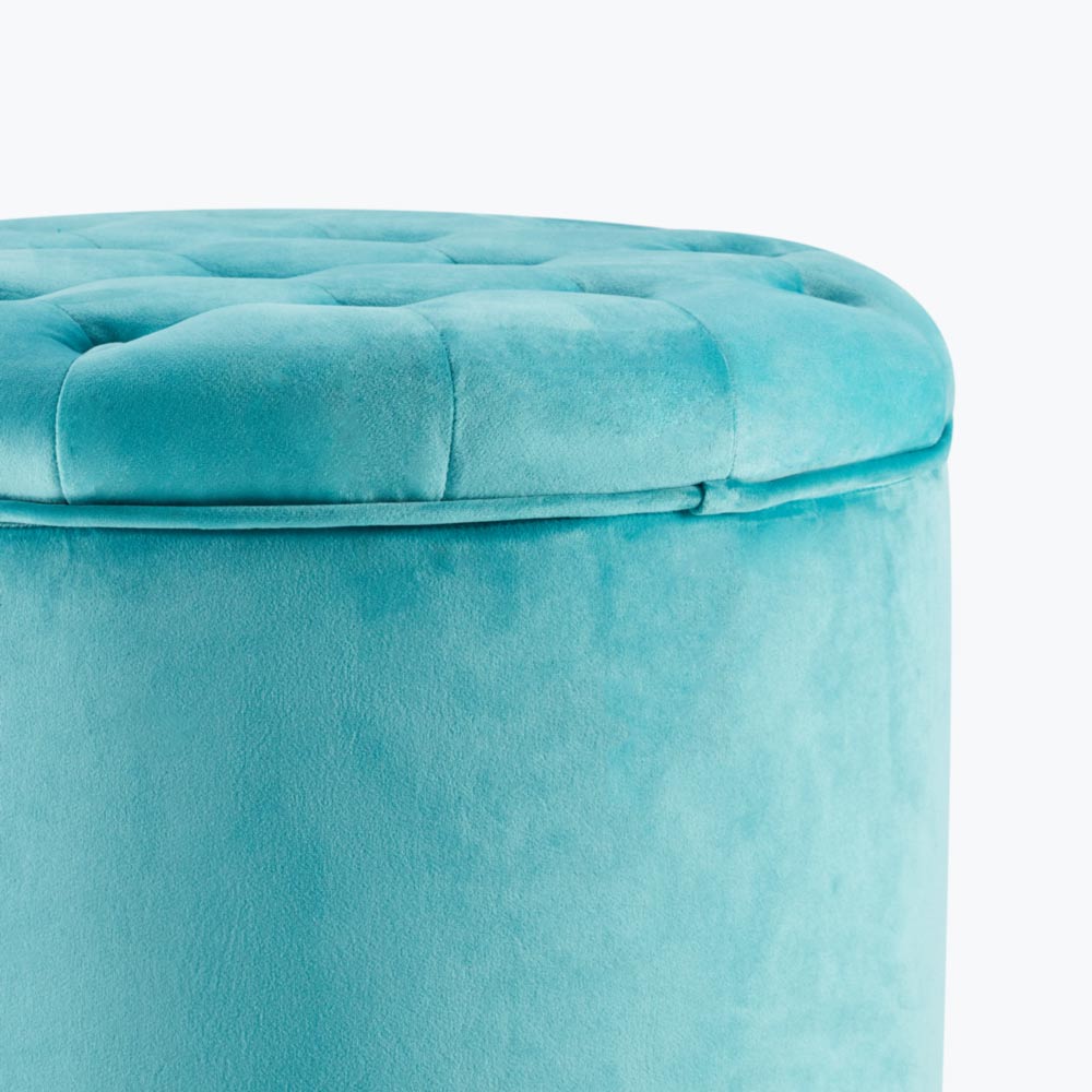Lexington Round Storage Ottoman
