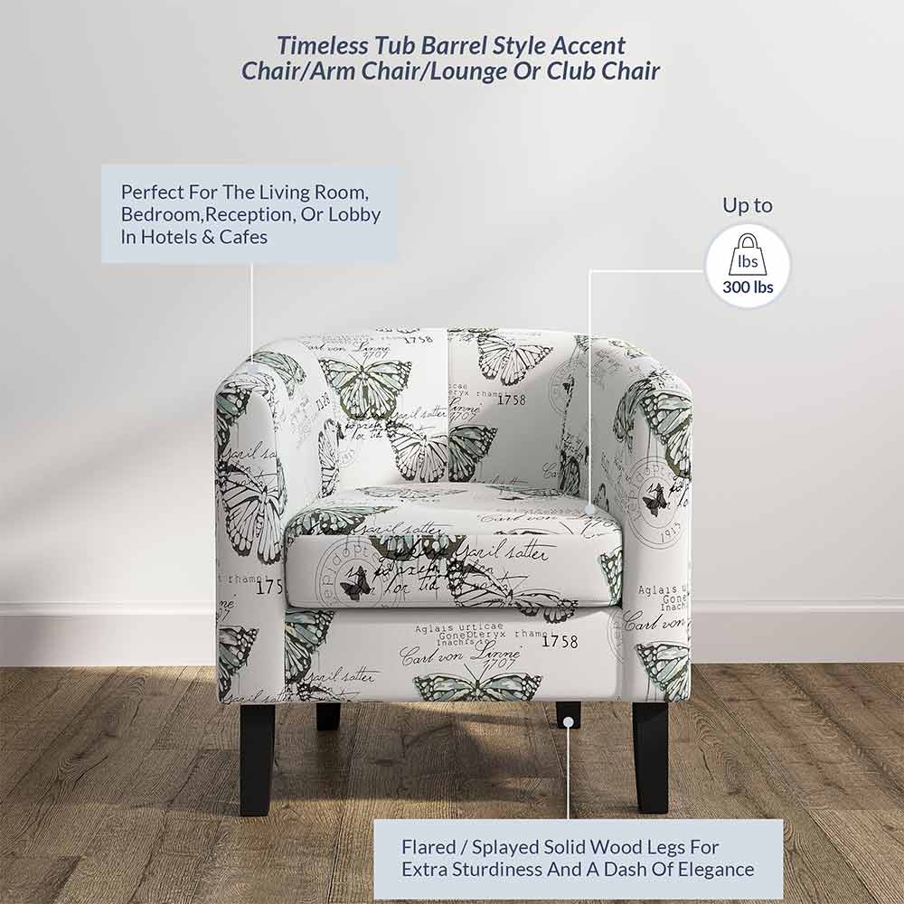 Highland Small Spaces Barrel Accent Chair