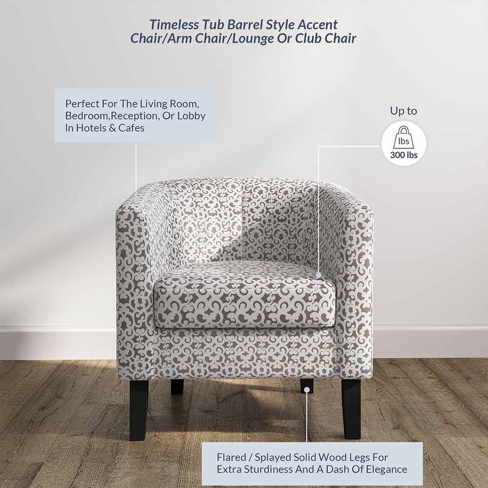 Highland Small Spaces Barrel Accent Chair
