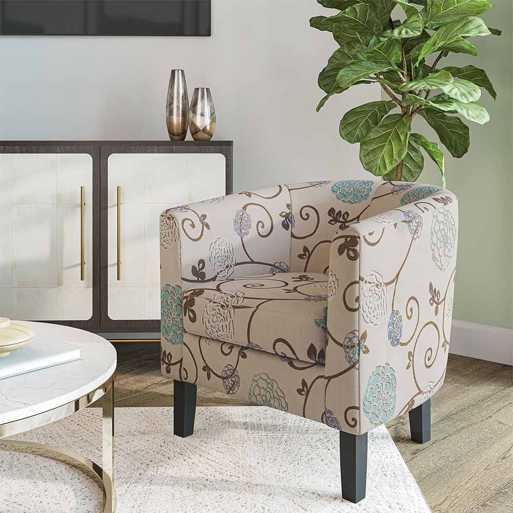 Highland Small Spaces Barrel Accent Chair