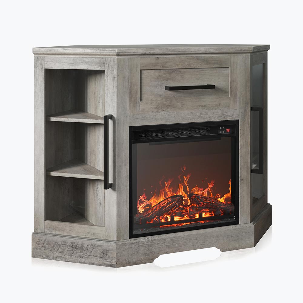 Dale 43" Corner Fireplace TV Stand