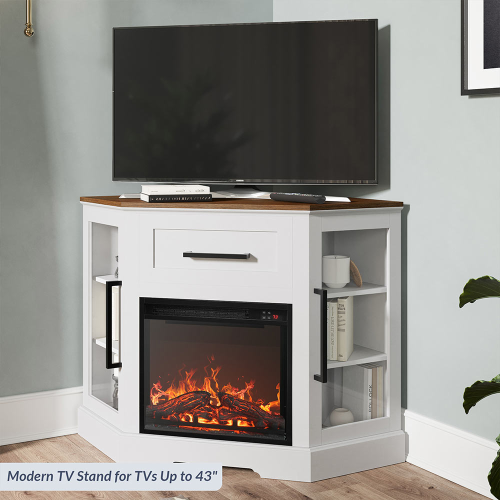 Dale 43" Corner Fireplace TV Stand