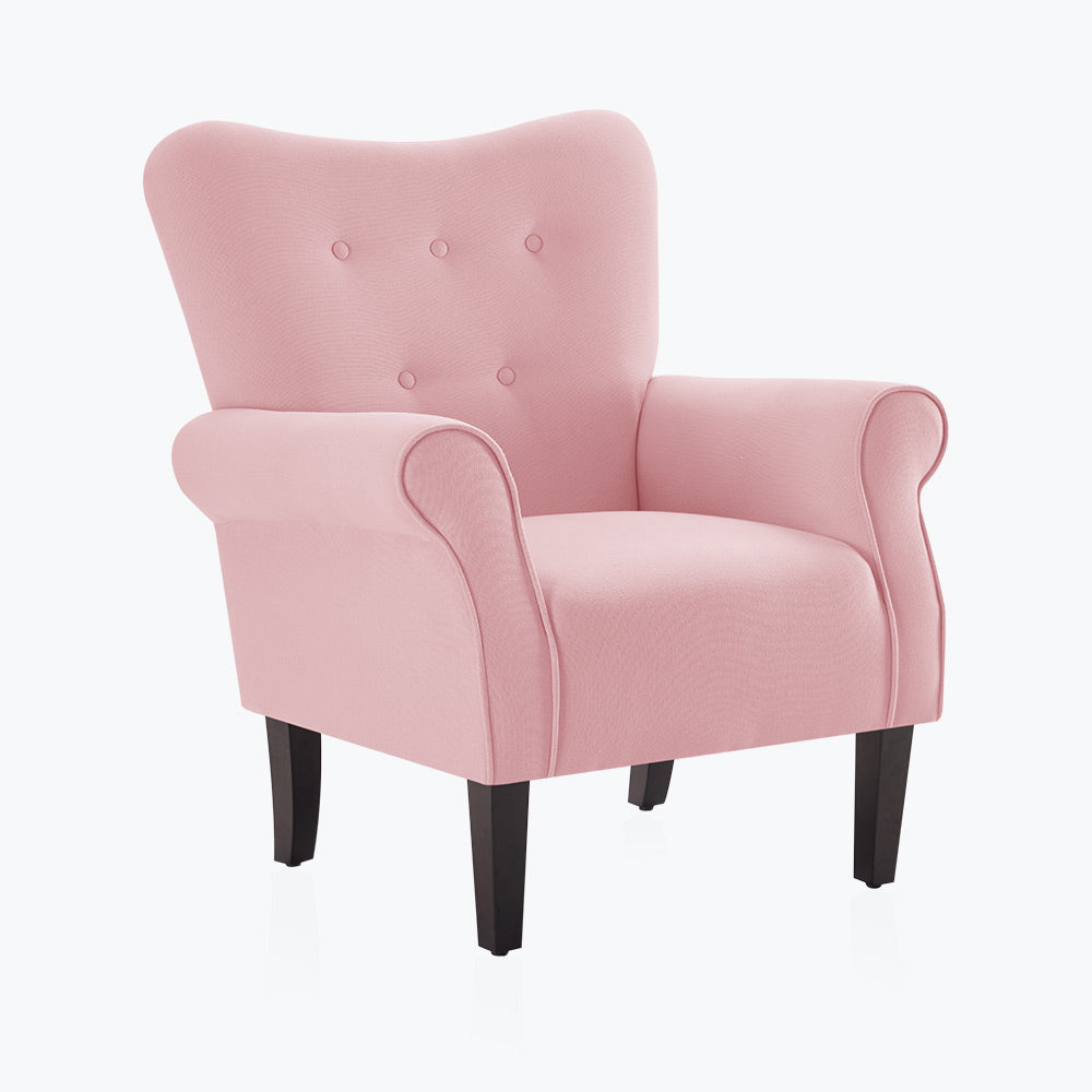 Allston High Back Upholstered Accent Armchair