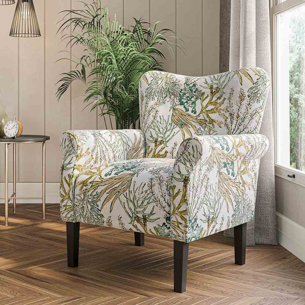 Allston High Back Upholstered Accent Armchair
