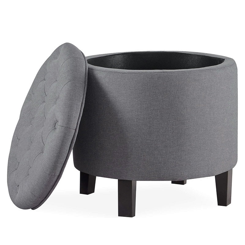 Lexington Round Storage Ottoman