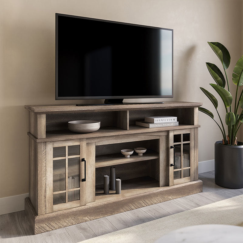 Astorga 58" Modern Farmhouse Fireplace TV Stand
