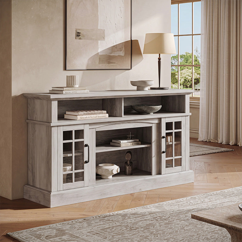 Astorga 58" Modern Farmhouse Fireplace TV Stand