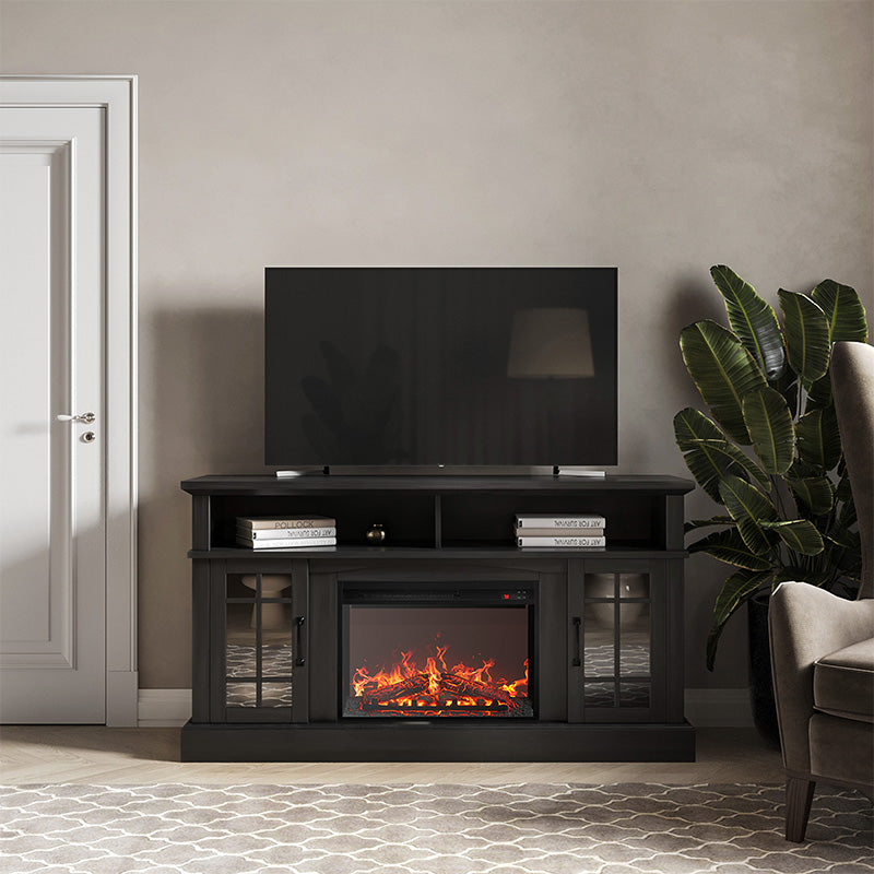 Astorga 58" Modern Farmhouse Fireplace TV Stand