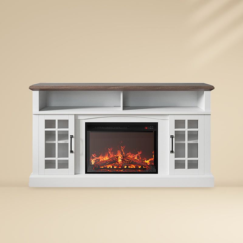 Astorga 58" Modern Farmhouse Fireplace TV Stand