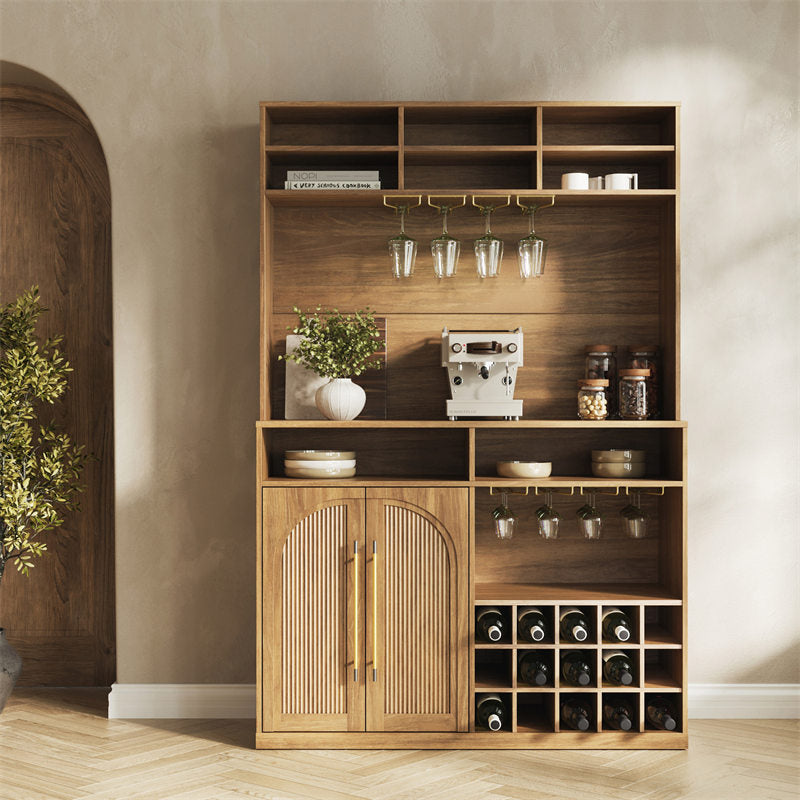 Jagger 72" Tall Bar Cabinet with Hutch