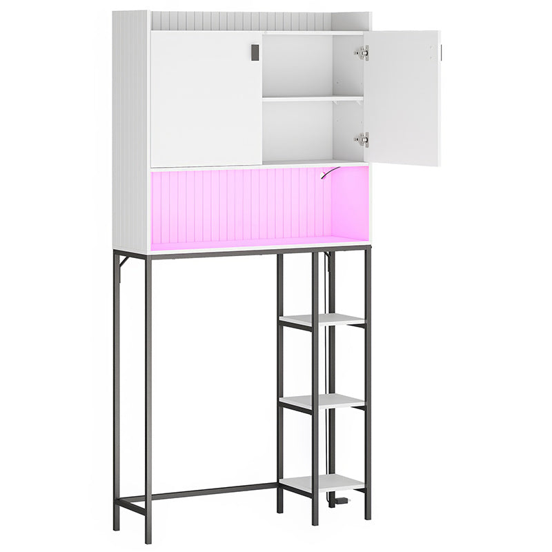 64" Tall LED Over-the-Toilet Storage Cabinet