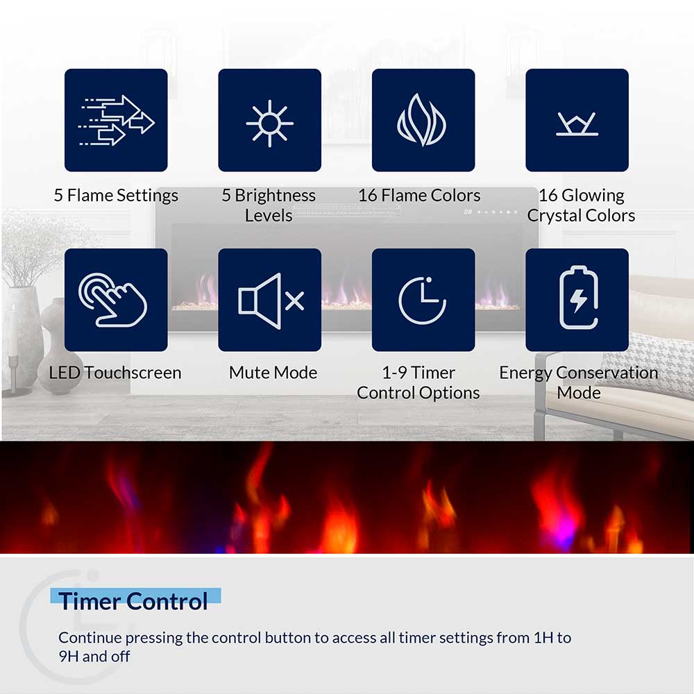 42" Fireplace Heater