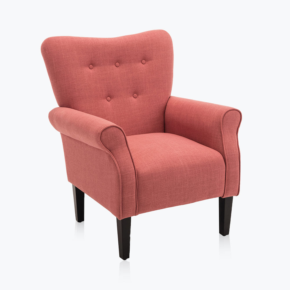 Allston High Back Upholstered Accent Armchair