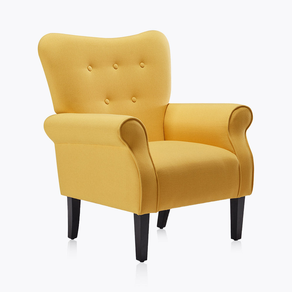 Allston High Back Upholstered Accent Armchair