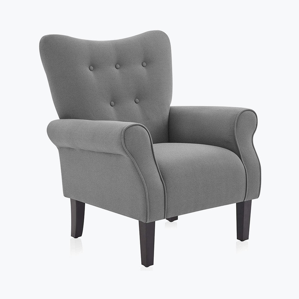Allston High Back Upholstered Accent Armchair