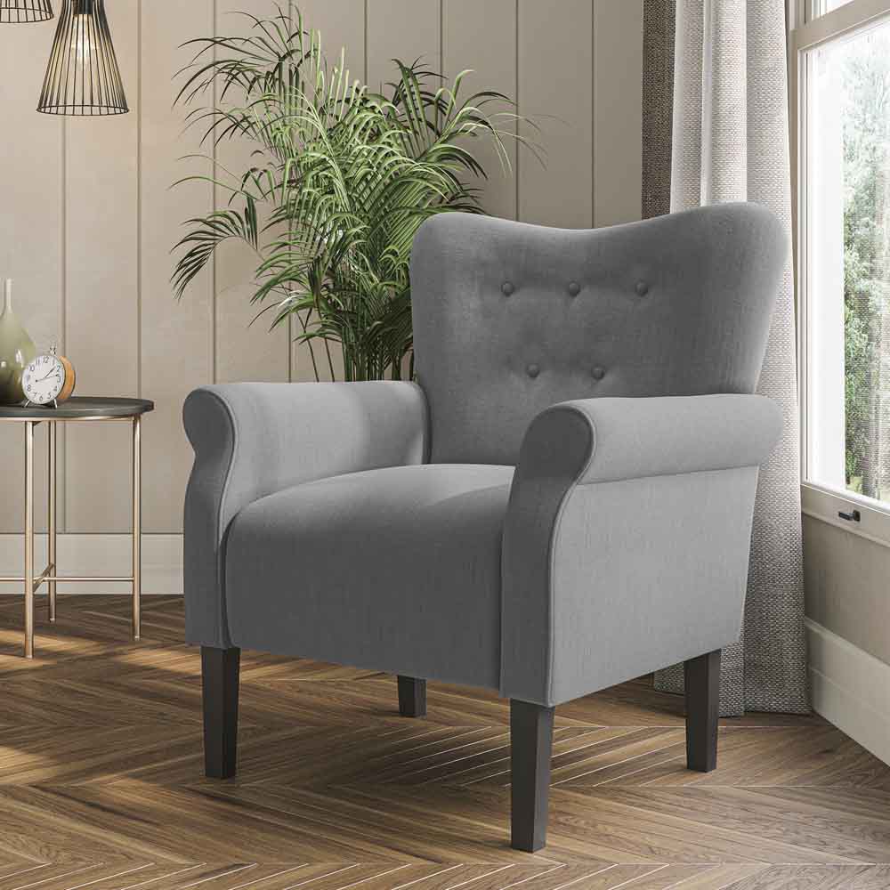 Allston High Back Upholstered Accent Armchair