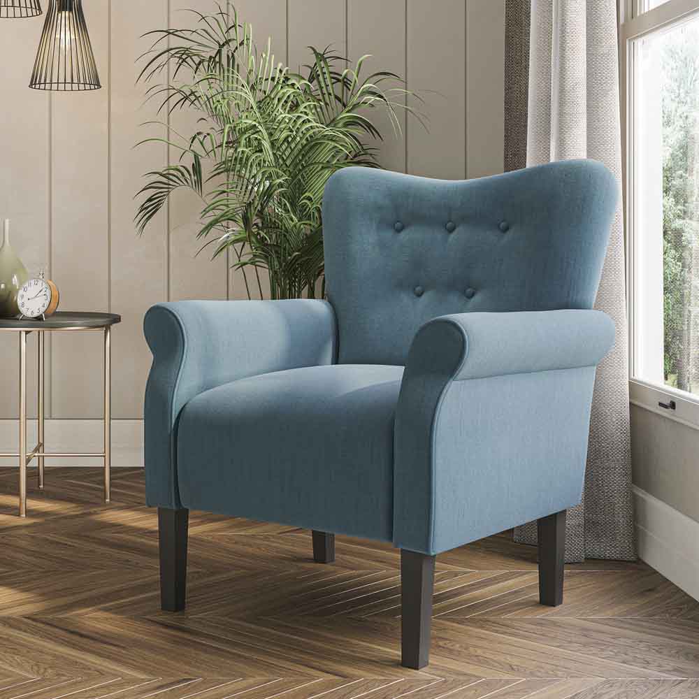 Allston High Back Upholstered Accent Armchair