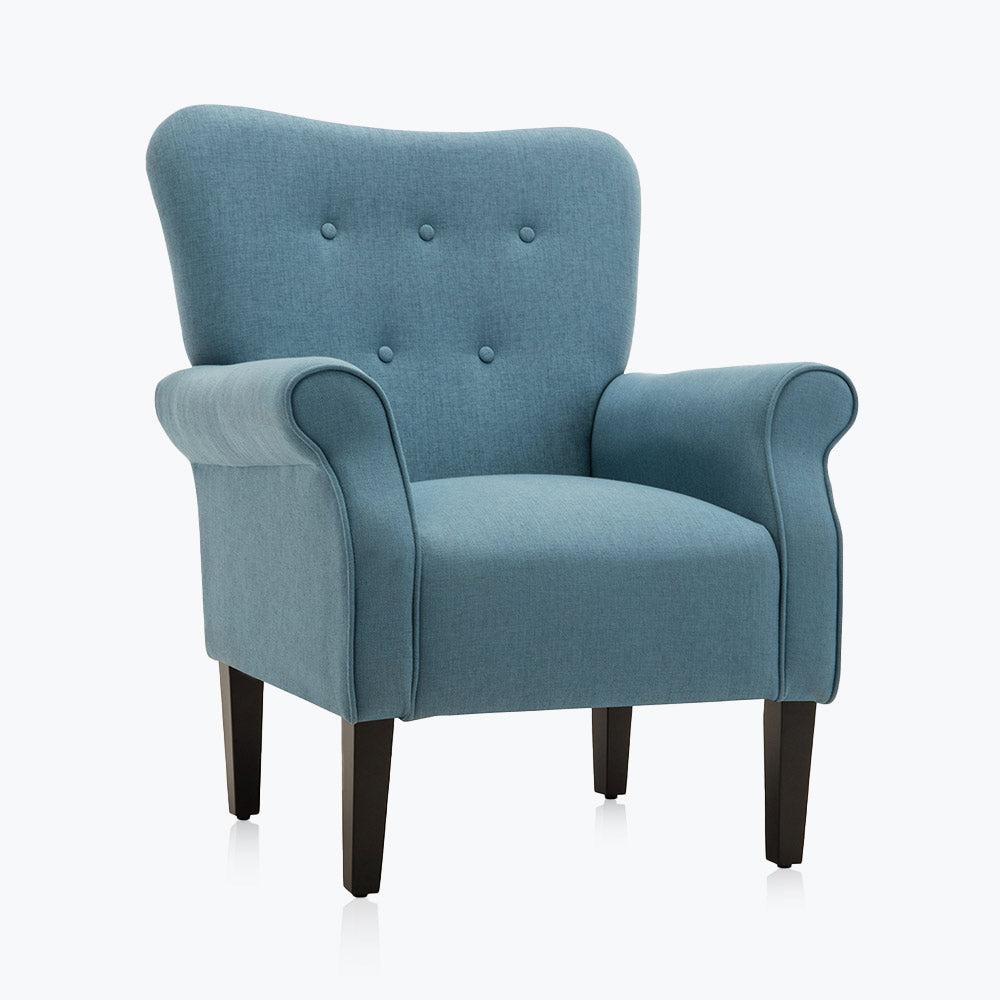 Allston High Back Upholstered Accent Armchair