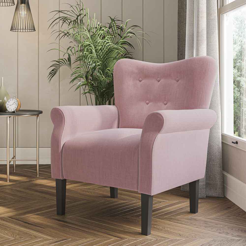 Allston High Back Upholstered Accent Armchair