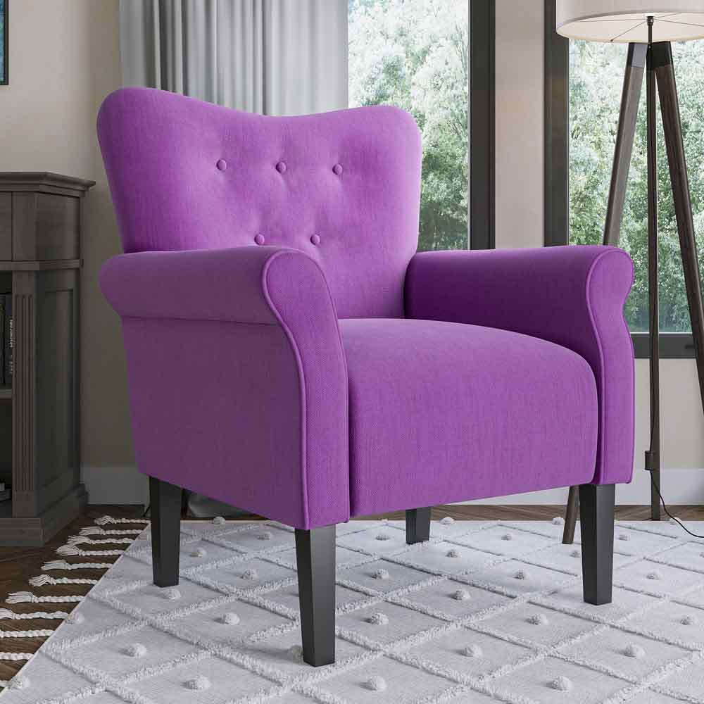 Allston High Back Upholstered Accent Armchair