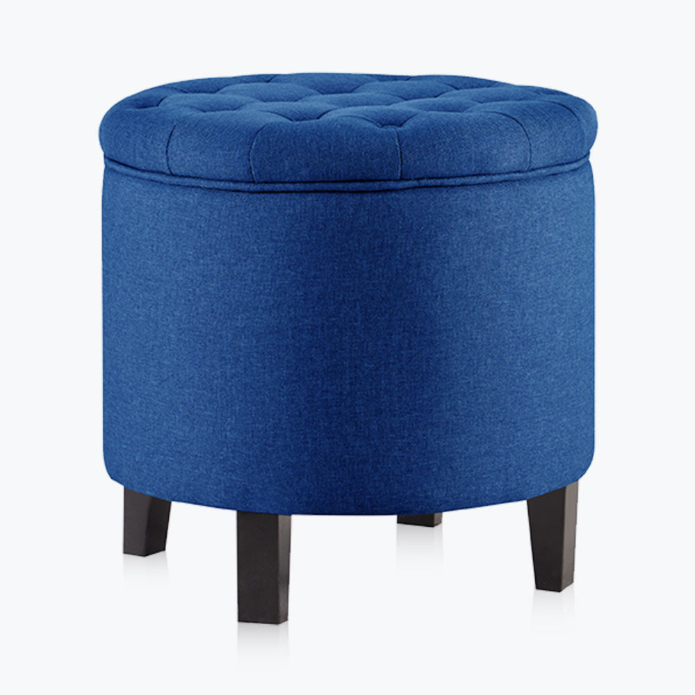 Lexington Round Storage Ottoman