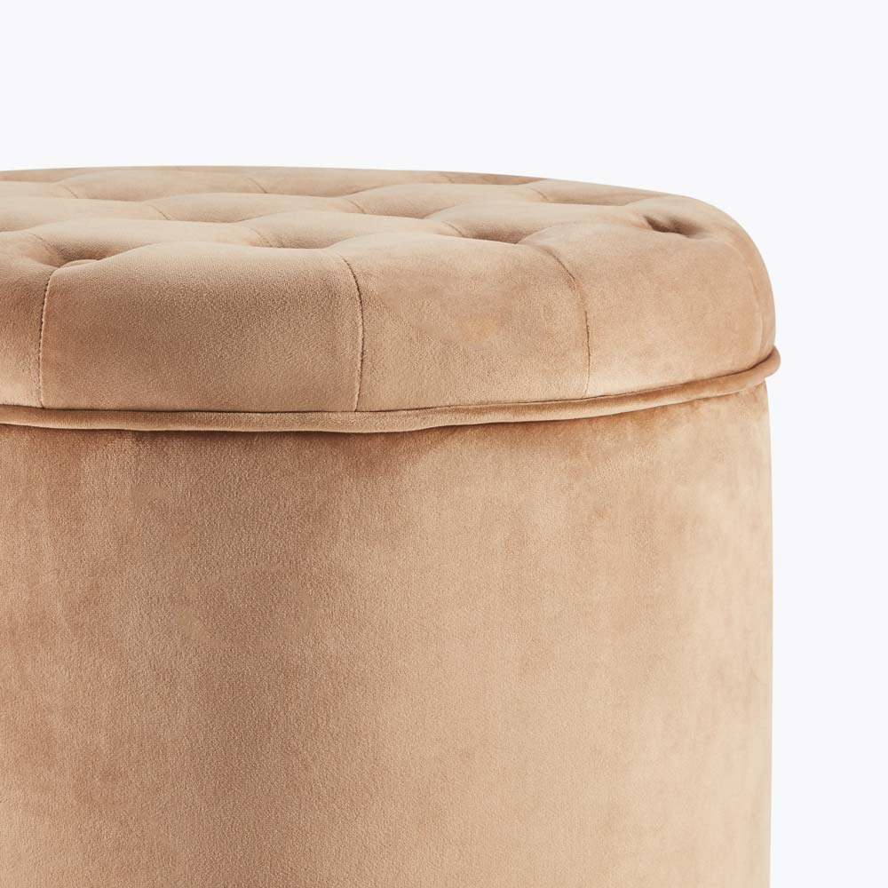 Lexington Round Storage Ottoman