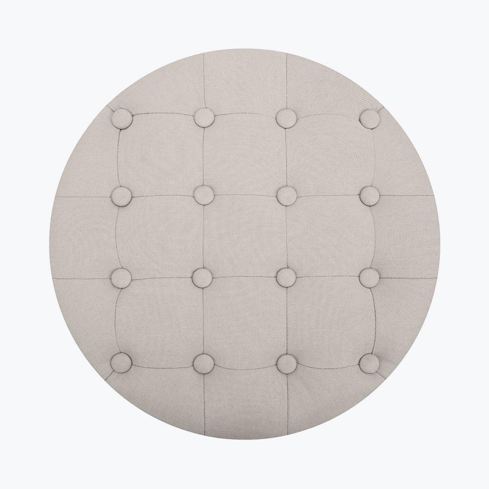 Lexington Round Storage Ottoman