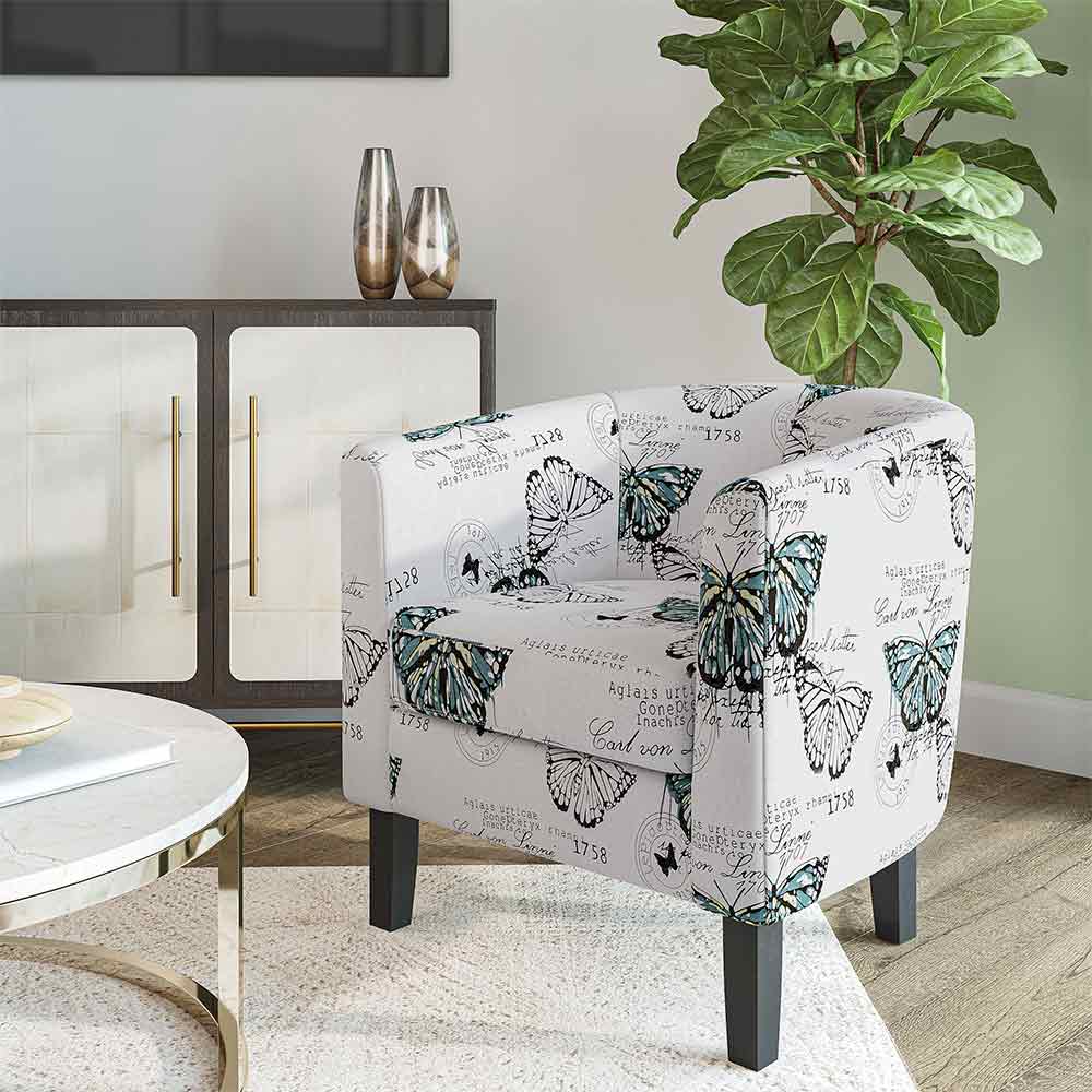 Highland Small Spaces Barrel Accent Chair