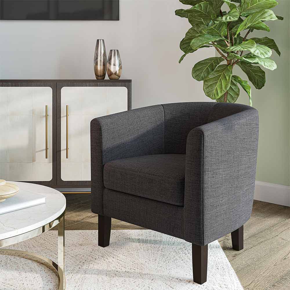 Highland Small Spaces Barrel Accent Chair