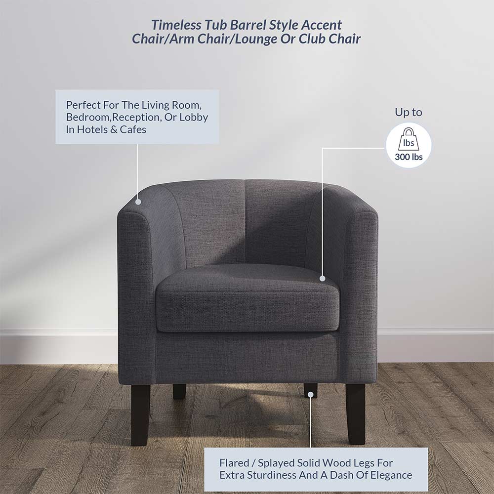 Highland Small Spaces Barrel Accent Chair